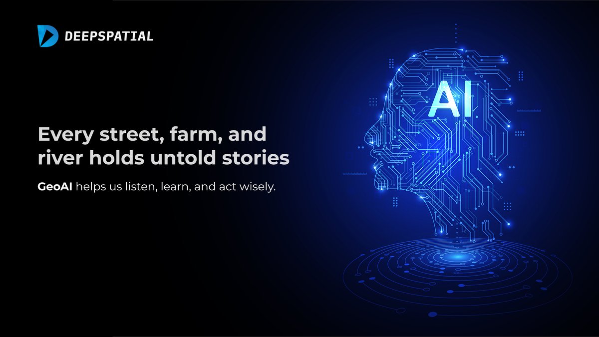 deepspatialai's tweet image. Every street, farm & river holds untold stories. With Deepspatial’s GeoAI, turn data into intelligence, make smarter decisions & unlock growth everywhere. Understand your environment—enable limitless possibilities.
#Deepspatial #DataDriven $DSAI $DSAIF $DSAI.CN