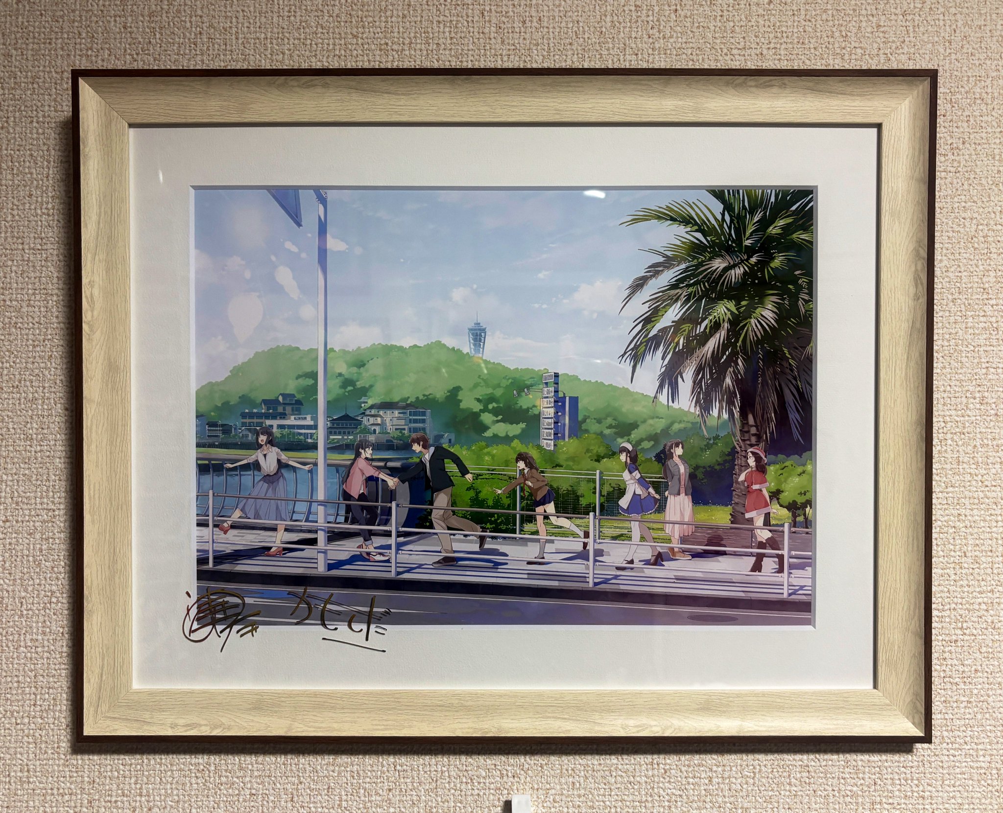 『青春ブタ野郎』シリーズ 鴨志田一＆溝口ケージ箔押しサイン入り複製原画 Amazon.co.jp: 青春ブタ野郎 箔押しサイン入り 複製原画 鴨志田