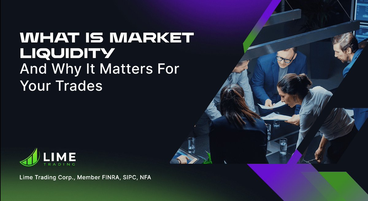 Market makers provide continuous liquidity by providing continuous quotes to buy and sell throughout the trading day.

They are a critical piece of market structure that most traders don't understand.

Learn their role and why they matter: lime.co/the-role-of-ma…

Trade smarter