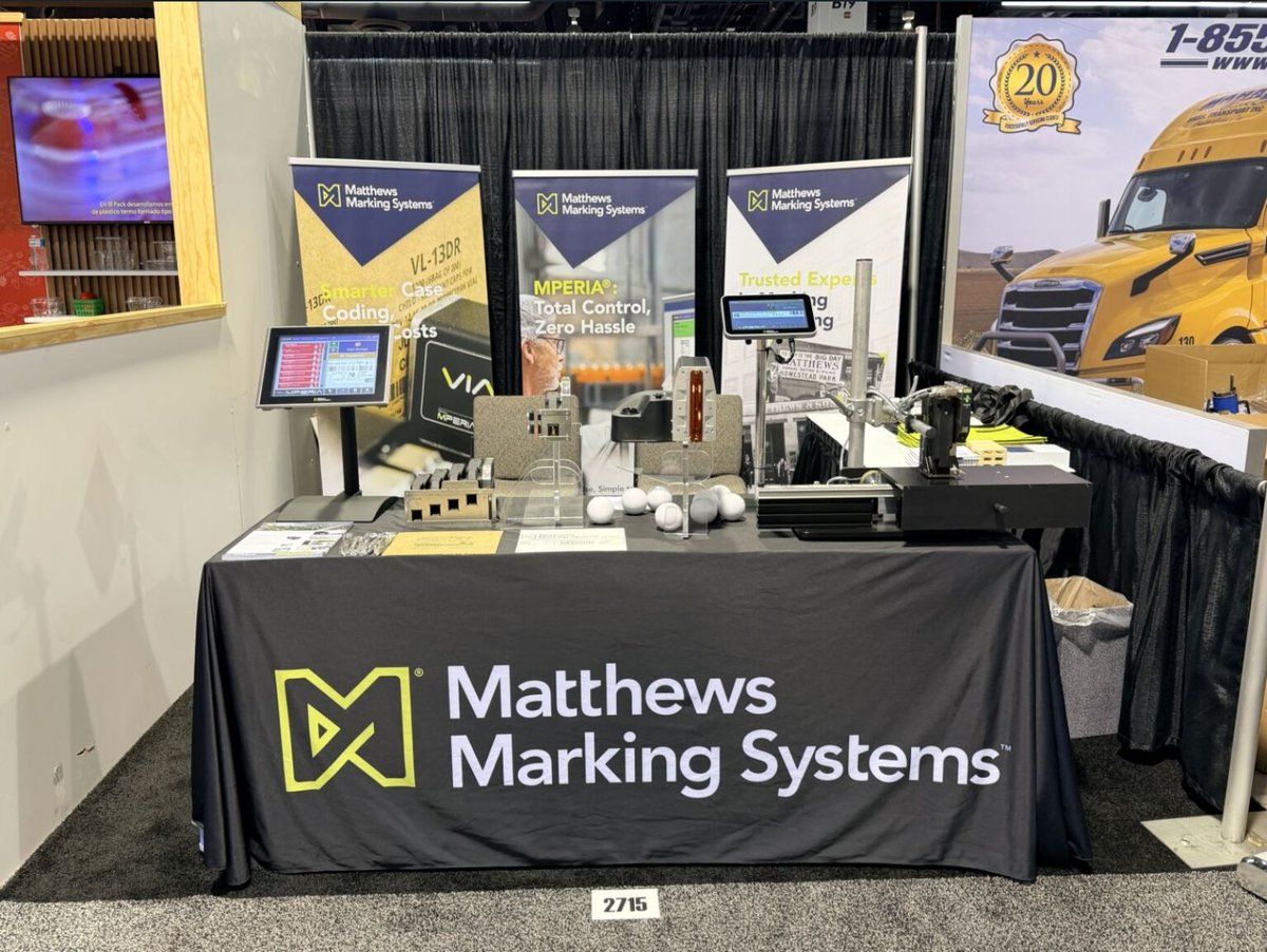 MatthewsMarking's tweet image. Our team hit the Produce &amp;amp; Floral Show last week🍓🌻

Featuring MPERIA®, L-Series, and T-Series systems for clear, compliant codes and easy control across your lines.

#MatthewsMarkingSystems #MPERIA #CodingAndMarking