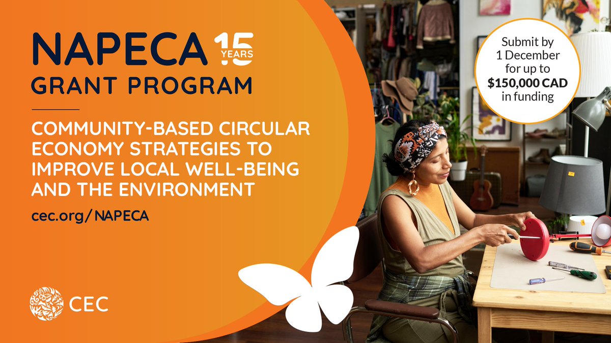 ✨📢 The CEC is excited to announce that applications are now open for the 2026-2028 #NAPECA Grant Cycle!

🌱 Up to $150,000 CAD in funding🌎♻️

📌 Deadline: 1 December 2025

To learn more &amp; to apply click here 👇
cec.org/media/communit…