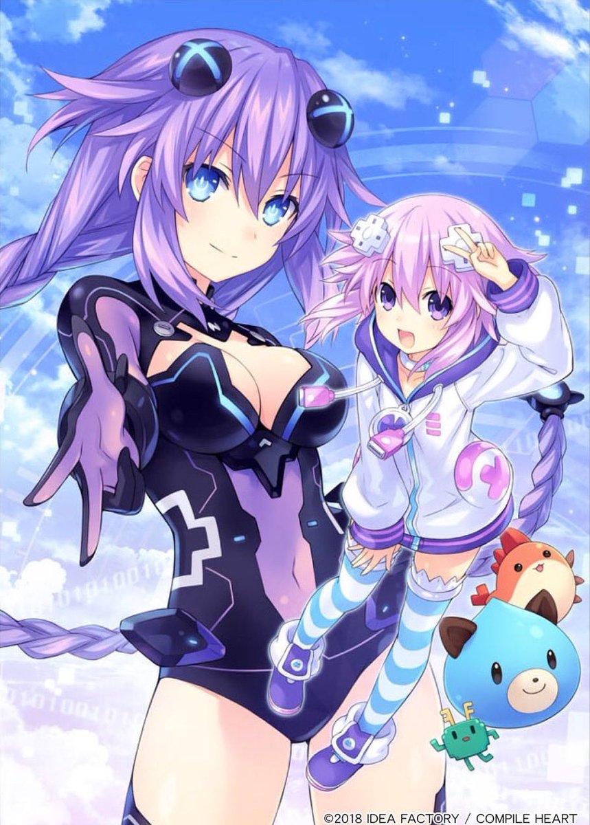Their SEGA Goddess Neptune from Neptunia (Purple Heart)