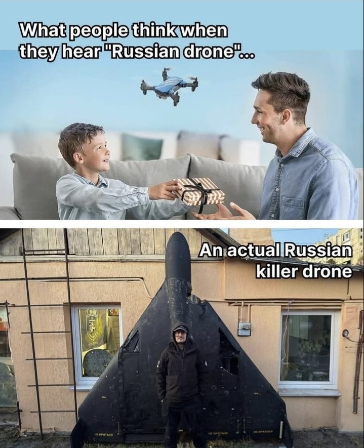 What do you see when we complain of "Russian drones" in our skies?
