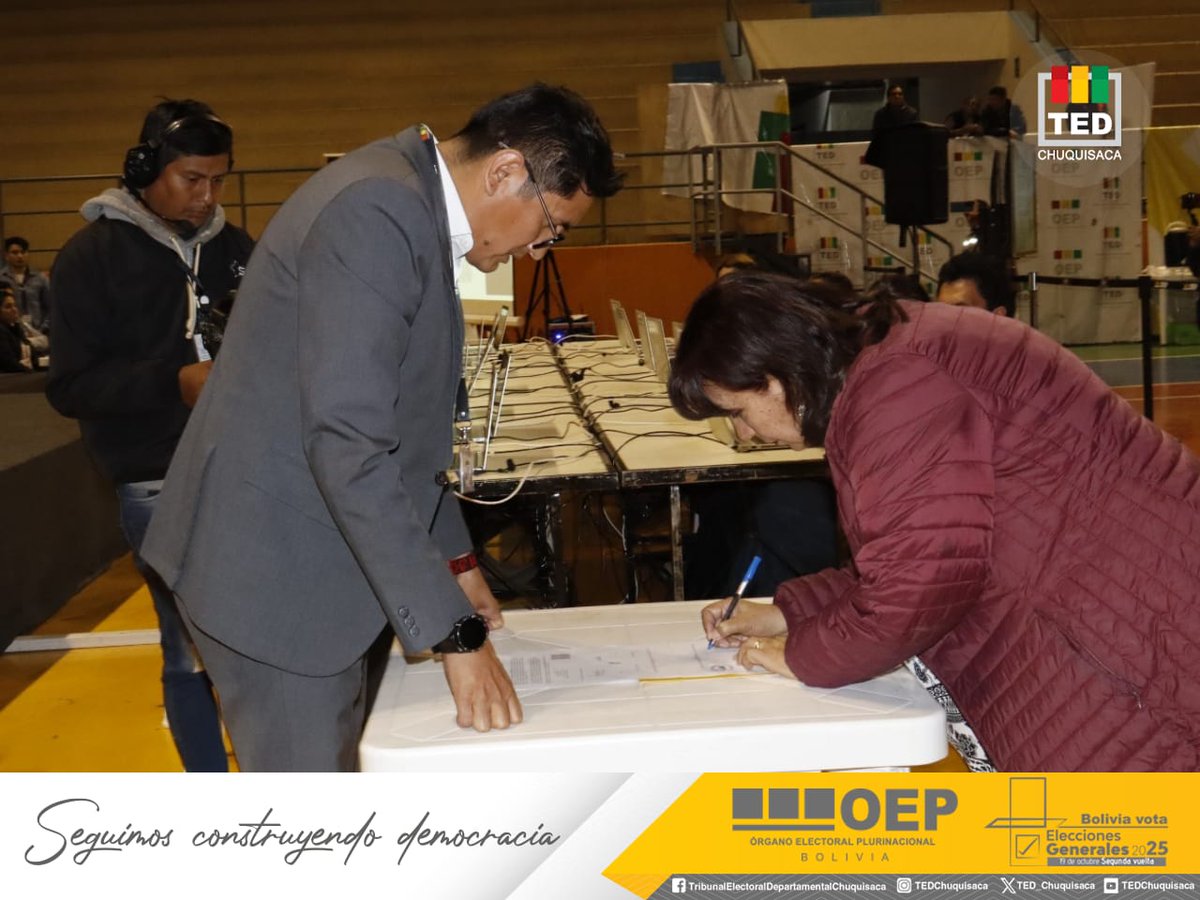 Tribunal Electoral Departamental Chuquisaca tweet media