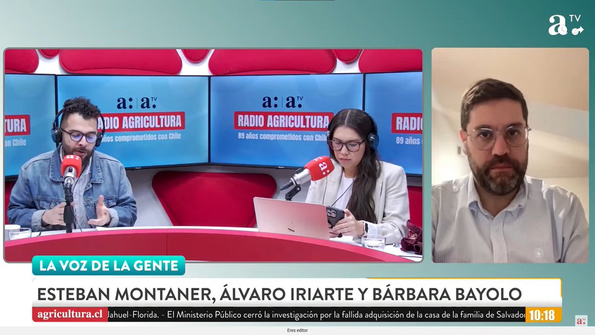 ¡Nos escuchas en La Voz de la Gente!    

En este capítulo, Esteban Montaner (<a href="/Tedy_Montaner/">Esteban Montaner</a>) conversa con Álvaro Iriarte (<a href="/AIriarteB/">Alvaro Iriarte</a>) y Bárbara Bayolo (<a href="/BarbaraBayolo/">Bárbara Bayolo</a>). 

📻 Escúchanos en la 92.1 FM.  ¡Te esperamos!