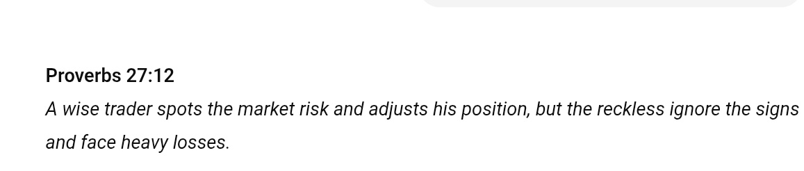 LUTHERLMS's tweet image. Even the Bible Preach about Risk management 📌