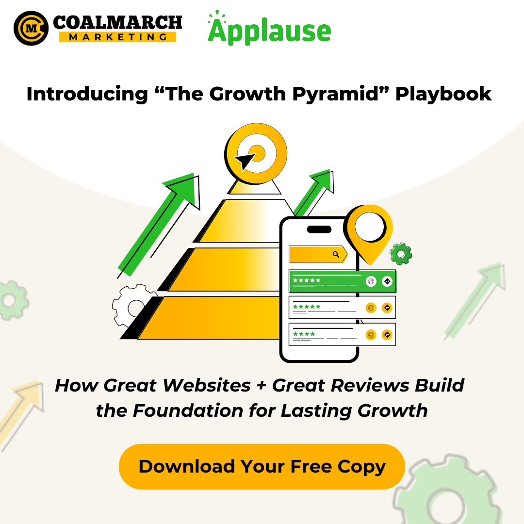 Unlock growth you can count on! 🚀 The Growth Pyramid is here - a smart, actionable roadmap to turn your website + reviews into lasting results. Ready to scale? Download for free: hubs.la/Q03P9YxZ0
#CoalmarchMarketing #Applause #PestControlMarketing #LawnCareMarketing