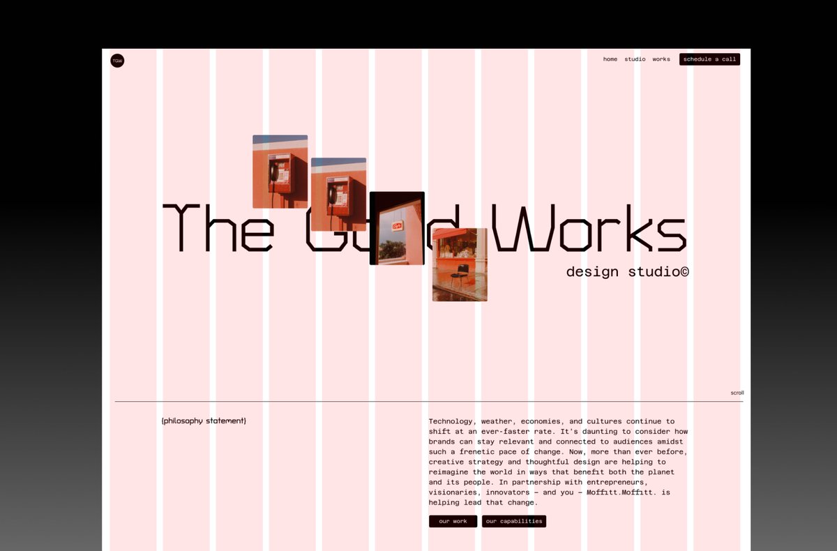Harsh (@_harshupadhyay_) on Twitter photo Design 003/100
Minimal Hero for a Design Studio > Grid view Design 003/100
Minimal Hero for a Design Studio > Grid view
