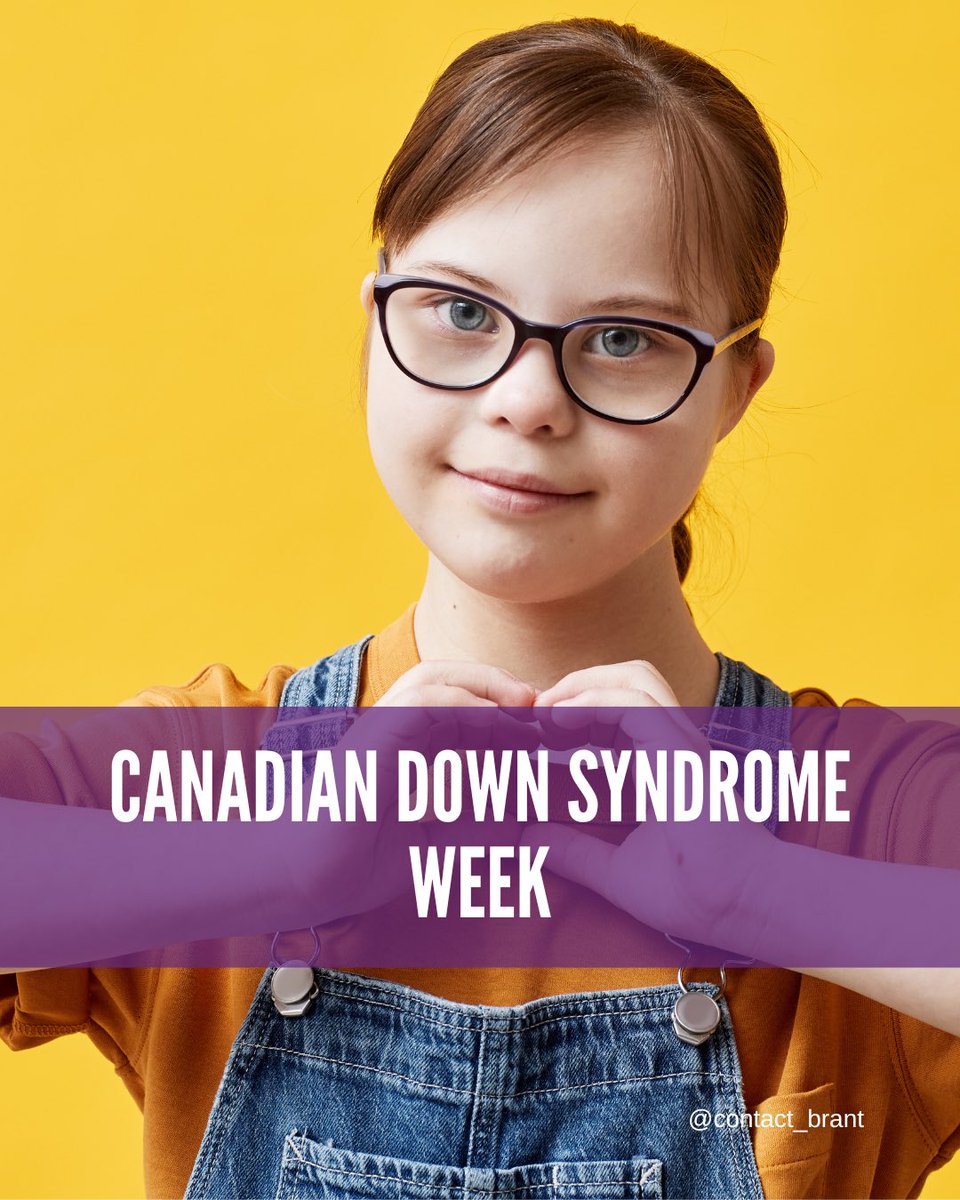 October 19-25th is Canadian Down Syndrome Week.⁠
⁠
#ContactBrant offers Transitional Aged Youth Planning, which supports families by helping to plan for successful transitions. ⁠
⁠
Contact us for more information.​⁠ bit.ly/49CltX6⁠
⁠
#brant #brantford