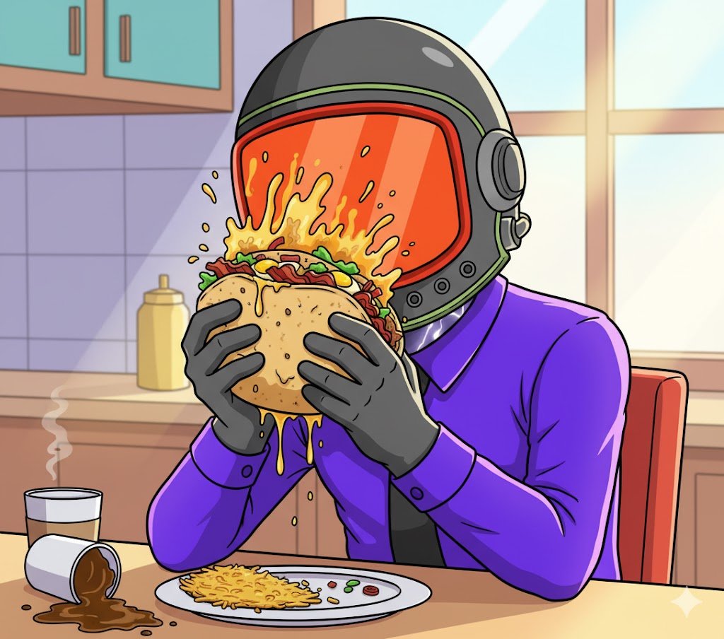 SolNautz (@solnautz) on Twitter photo GM
Happy taco Tuesday! But remember to remove your visor before eating. GM
Happy taco Tuesday! But remember to remove your visor before eating.