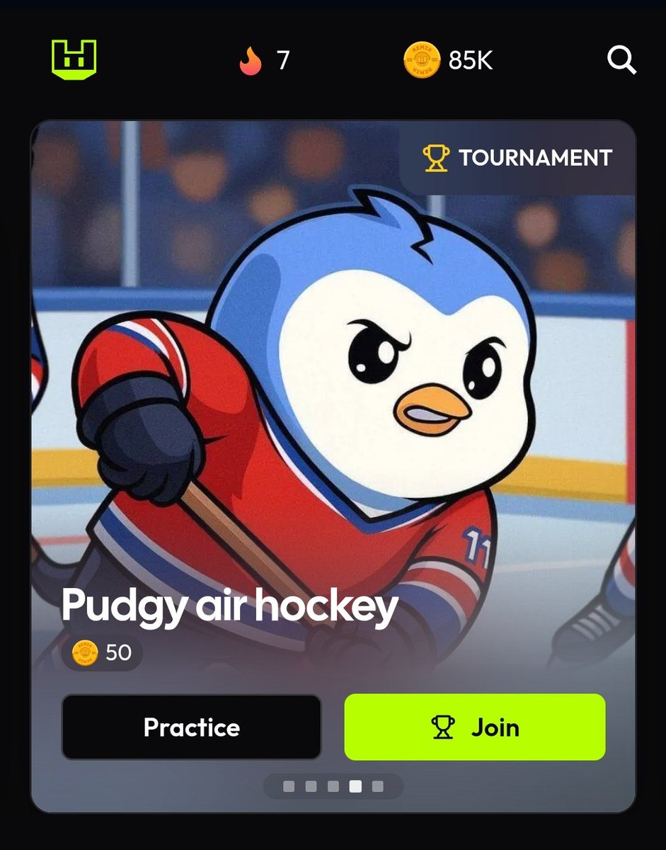 So amazing that my game "pudgy air hockey" is now live on <a href="/RemixGG_/">Remix</a> main tournament!

And you know what? You can find a <a href="/AnichessGame/">Anichess</a> logo in my game XD

Special thanks to <a href="/pudgypenguins/">Pudgy Penguins</a> and <a href="/scv0510/">SCV</a> for helping me makin this game