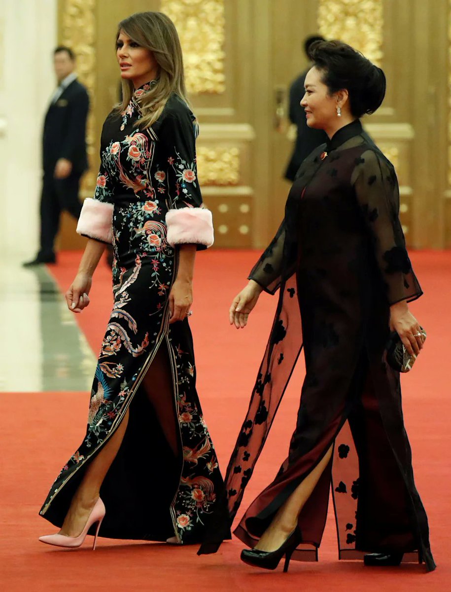 Melania Trump wearing Gucci in China - 2017 🐼🇨🇳