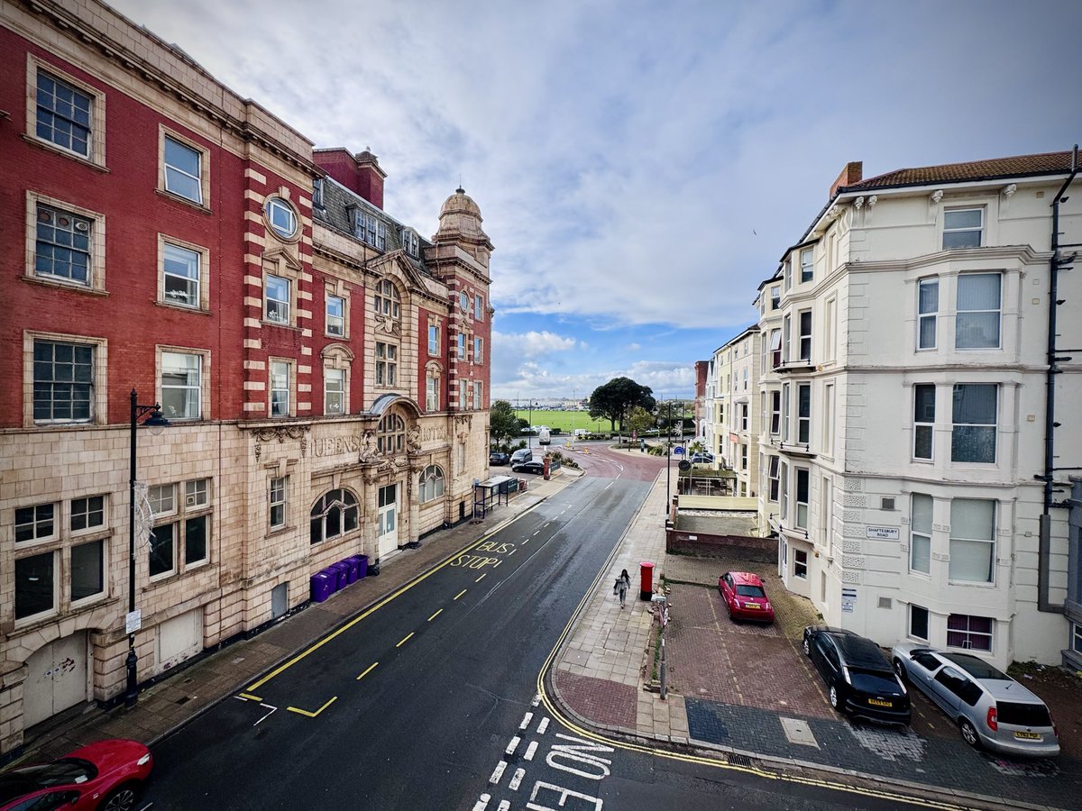 Today’s view, The Queen’s Hotel and the Common. #southsea