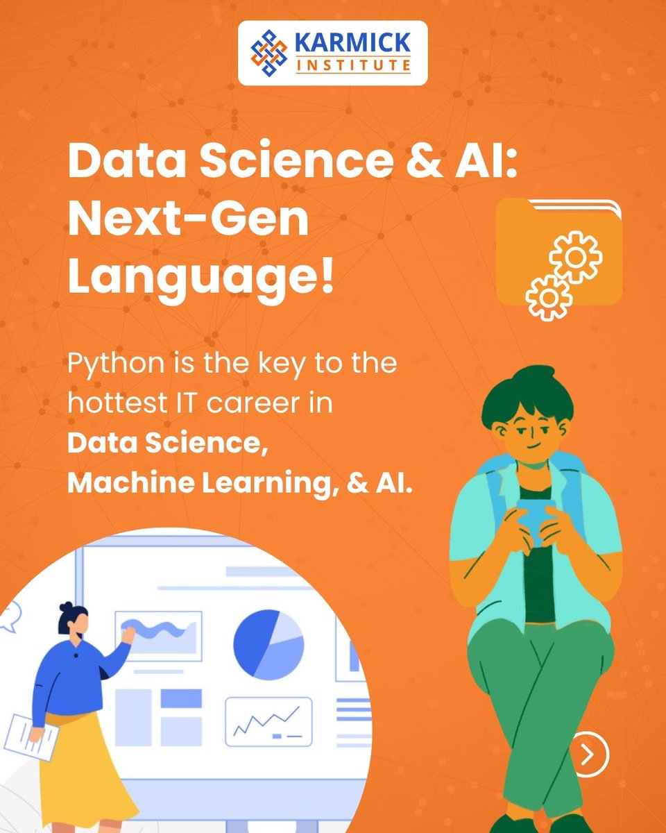KarmickInst's tweet image. Thinking about your next career move? Python isn't just trending; it's essential to boost your career and paycheque. Learn the top 3 reasons why!
Acquire in-demand Python skills today! bit.ly/42RhMfj
#Python #PythonProgramming #LearnPython #CareerGrowth #TechCareer