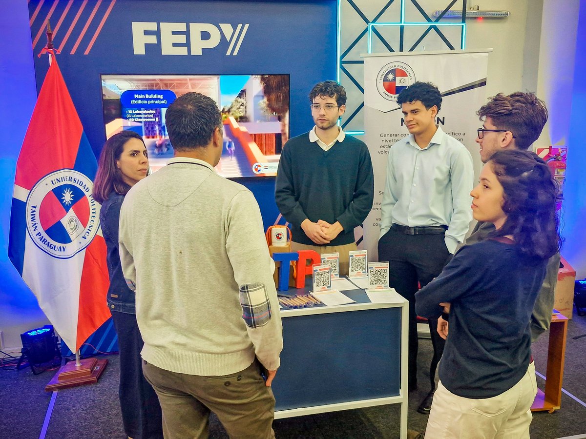 UPTP_py's tweet image. La UPTP estuvo presente en la Feria Empresarial del Paraguay (FEPY 2025), organizada por la Unión Industrial Paraguaya (UIP), un evento multisectorial que reunió a empresas, instituciones y emprendedores para promover la innovación y la sostenibilidad.
#UPTP #Innovación