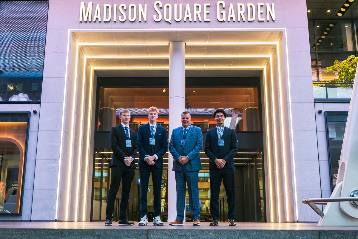 BluejayMBB's tweet photo. The guys are stepping out in the Garden.  

The Jays are live from @BIGEASTMBB media day on Peacock!

#GoJays https://t.co/bhA3aiCgLB