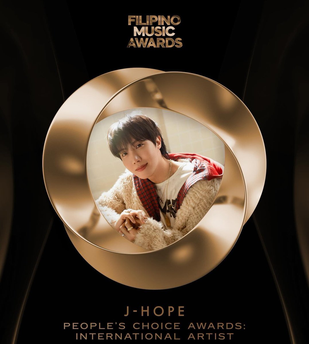 Congratulations j-hope for winning People’s Choice: International Artist at the Filipino Music Awards! 🥳

CONGRATULATIONS J-HOPE
