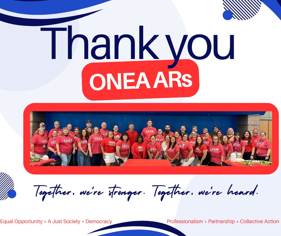 Our Olathe NEA ARs (Association/Area Representatives) represent educators at their buildings and collaborate with administrators to resolve issues so that we can all focus on what's most important: our students. #ONEAStrong #KNEAProud