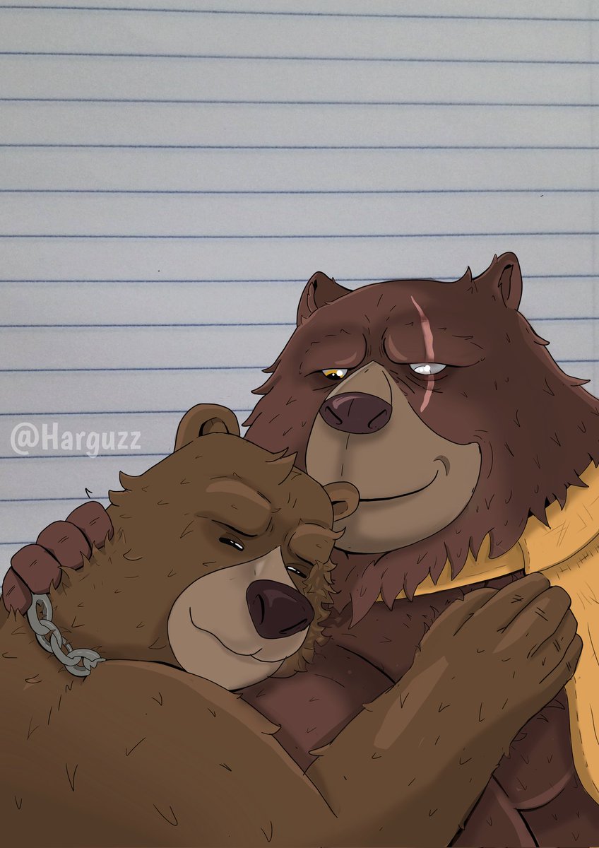 Papa y bebe oso 👉👈❤️