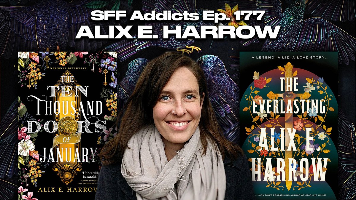 Ep. 177 is LIVE! Join co-hosts <a href="/adrianmgibson/">ADRIAN M. GIBSON 🍄💙 SFF Author & Book Designer</a> <a href="/mjkuhnbooks/">M. J. Kuhn</a> <a href="/GretaKKelly/">Greta Kelly, Fantasy Author, SFF Addicts Co-Host</a> for their interview with Alix E. Harrow, where they chat about her novel The Everlasting, myth, lady knights and more.

Stream/download/watch Ep. 177:
linktr.ee/SFFAddicts
youtu.be/ViAvHPHgcSk?si…
<a href="/torbooks/">Tor Books</a>