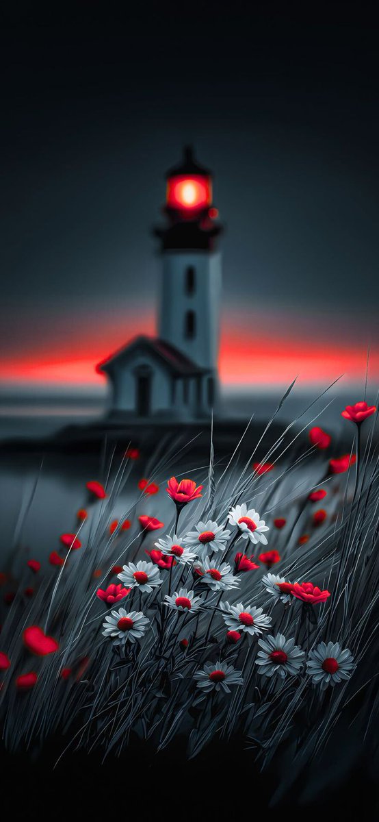 Dreamy Lighthouse iPhone Wallpaper