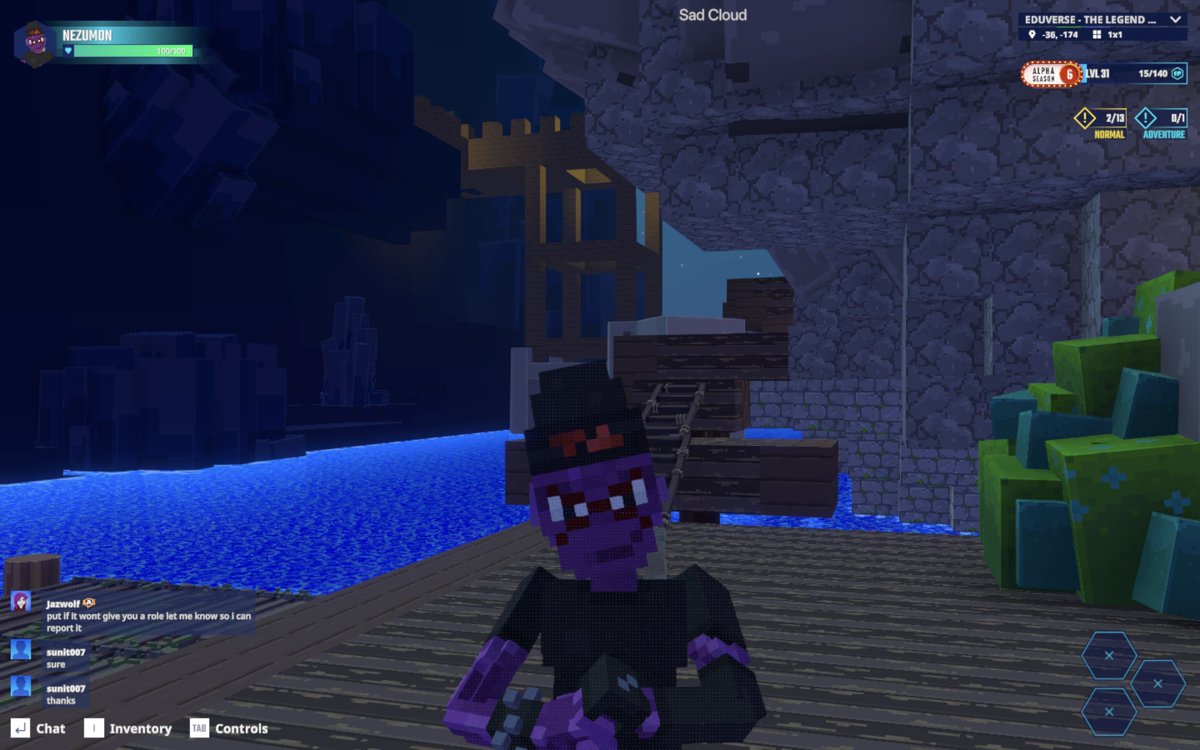 Who's taller? Me or this statue? <a href="/TheSandboxGame/">The Sandbox</a> 

#AlphaSeason6