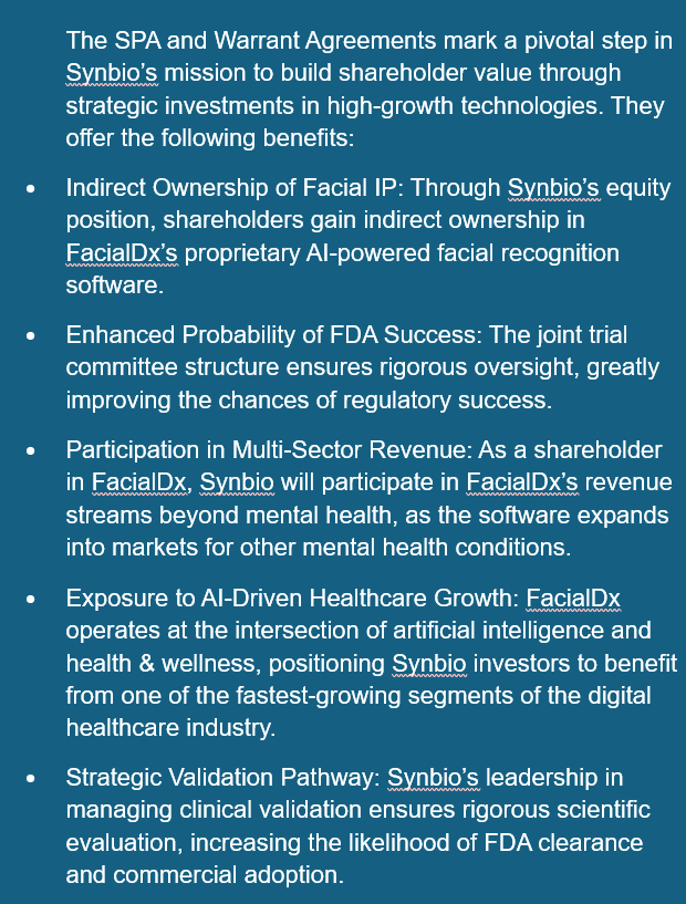 $SYIN - found this analysis of the SyinBio annouceed partnership with FacialDX
