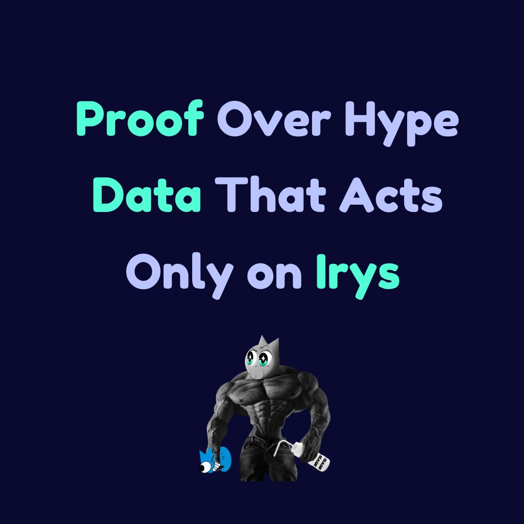 fydiesp's tweet image. Forget the hype. Go with tech that works.
Smarter data for smarter contracts.
Builders know, @irys_xyz is the choice.
#irys
$IRYS
#Datachain
