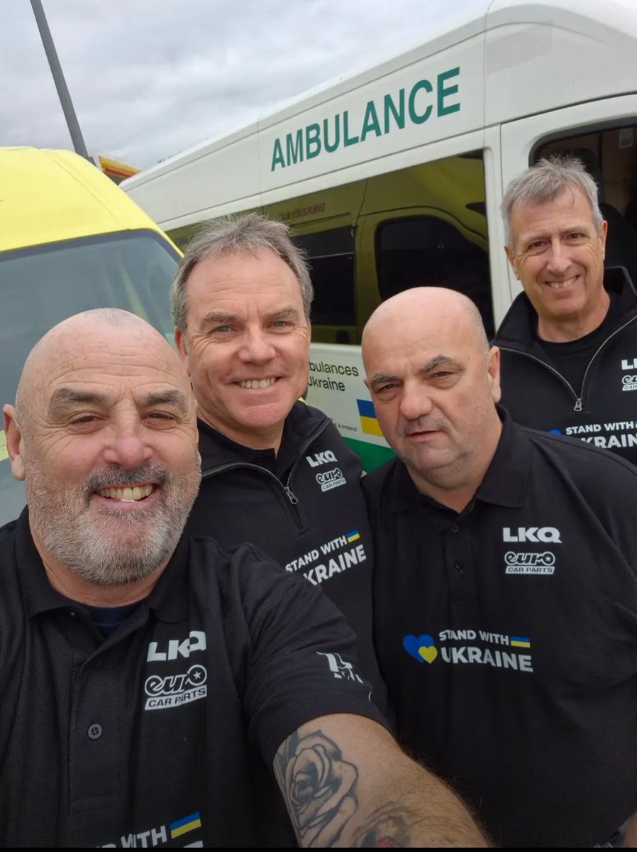 What a fantastic effort by <a href="/LKQEuroCarParts/">LKQ Euro Car Parts</a>, Bob and Simon in funding AND delivering a much needed ambulance to <a href="/Ukraine/">Ukraine / Україна</a> A brilliant effort from a fantastic partnership.
