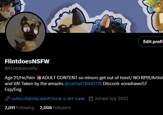 FlintDoesNSFW's tweet photo. OMG I DID IT!!!! HOW DID I GOT TO 2K SO FAST LIKE HOLY SHIT THANK YOU EVERONE SO MUCH IT MEANS A LOT https://t.co/FDZ19hjHSm