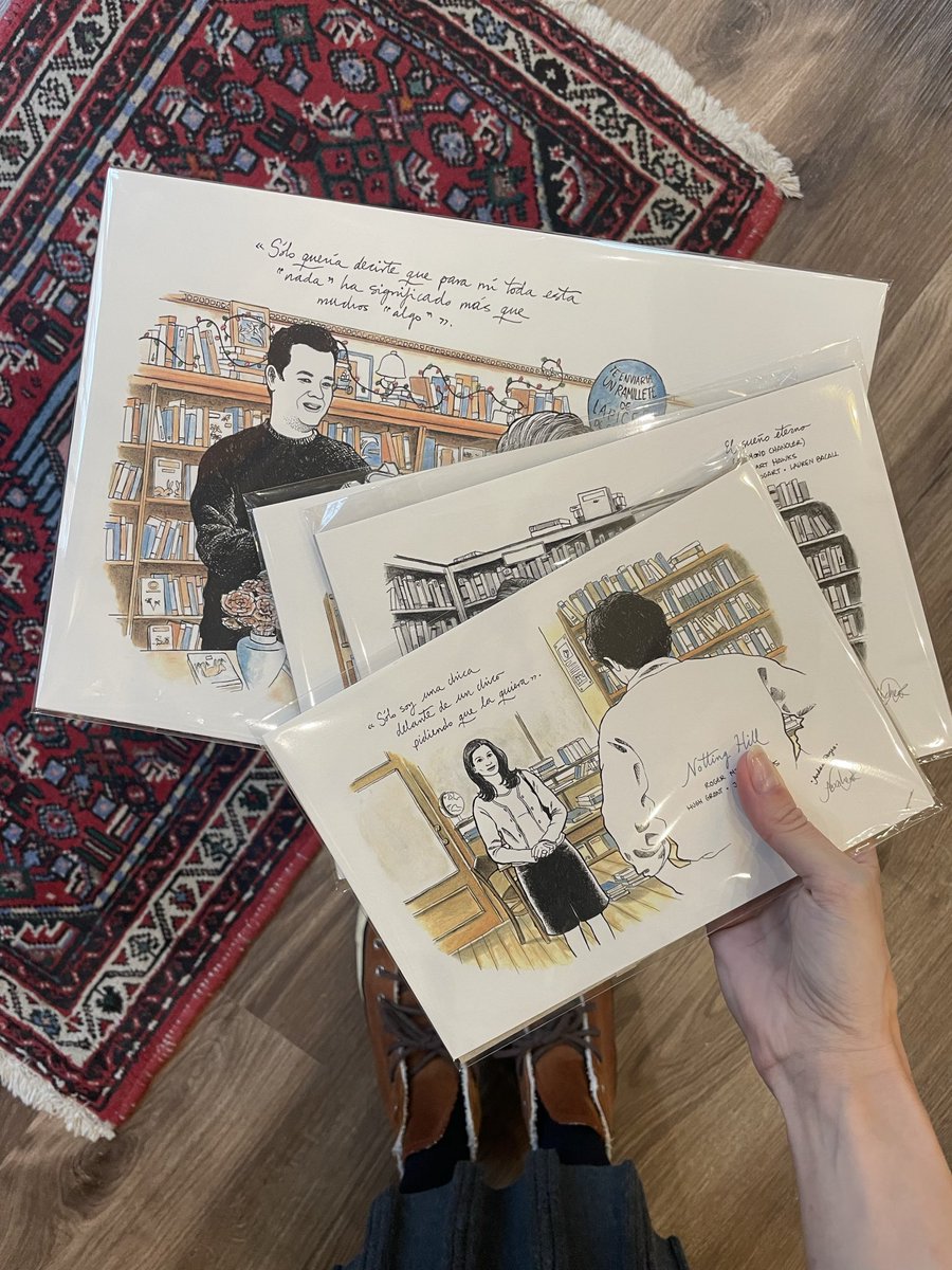 Ya está disponible mi calendario librero para 2026. He dibujado escenas de cine que tienen lugar en librerías y bibliotecas : ) También hay láminas con las ilustraciones.

En mi web (andreareyes.es), en <a href="/libreriacelama/">Librería Celama</a> y la web de Celama (libreriacelama.com).