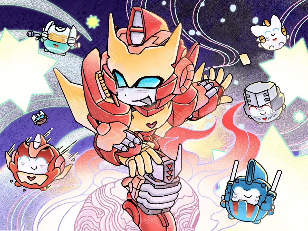 希望你永远幸福快乐的玩流星冲浪
 #Rodimus