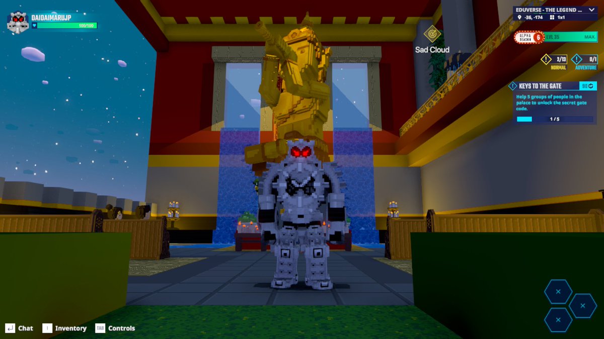 久しぶりのThe Sandbox!!
Who's taller, me or this statue? <a href="/TheSandboxGame/">The Sandbox</a>  tsbga.me/TheSandbox