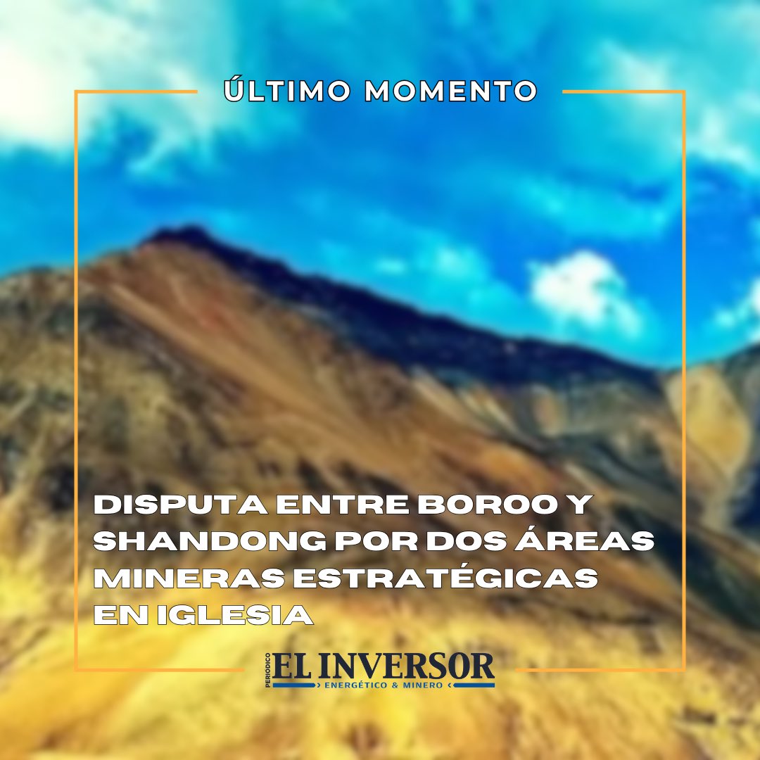 🔍 En juego: la adjudicación de dos importantes áreas auríferas en la provincia de Iglesia, San Juan

🔗 elinversorenergetico.com/disputa-por-la…

#Minería #SanJuan #Adjudicación #Inversión #Exploración #Oro #Boroo #ShandongGold