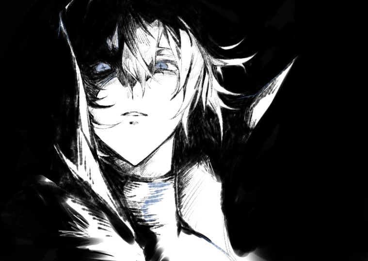 明日ストーリー来るのにまじで絵ないから黒ベタ練習したダインでも見てってくれ