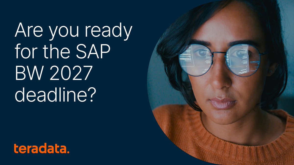 Teradata's tweet image. Most organizations aren’t—and hidden costs, skills shortages, and migration headaches are everywhere. 

Get the facts SAP won’t tell you. Read and download our white paper to learn how to avoid budget overruns and make smarter migration decisions. 

Read: ms.spr.ly/6016s77Vs