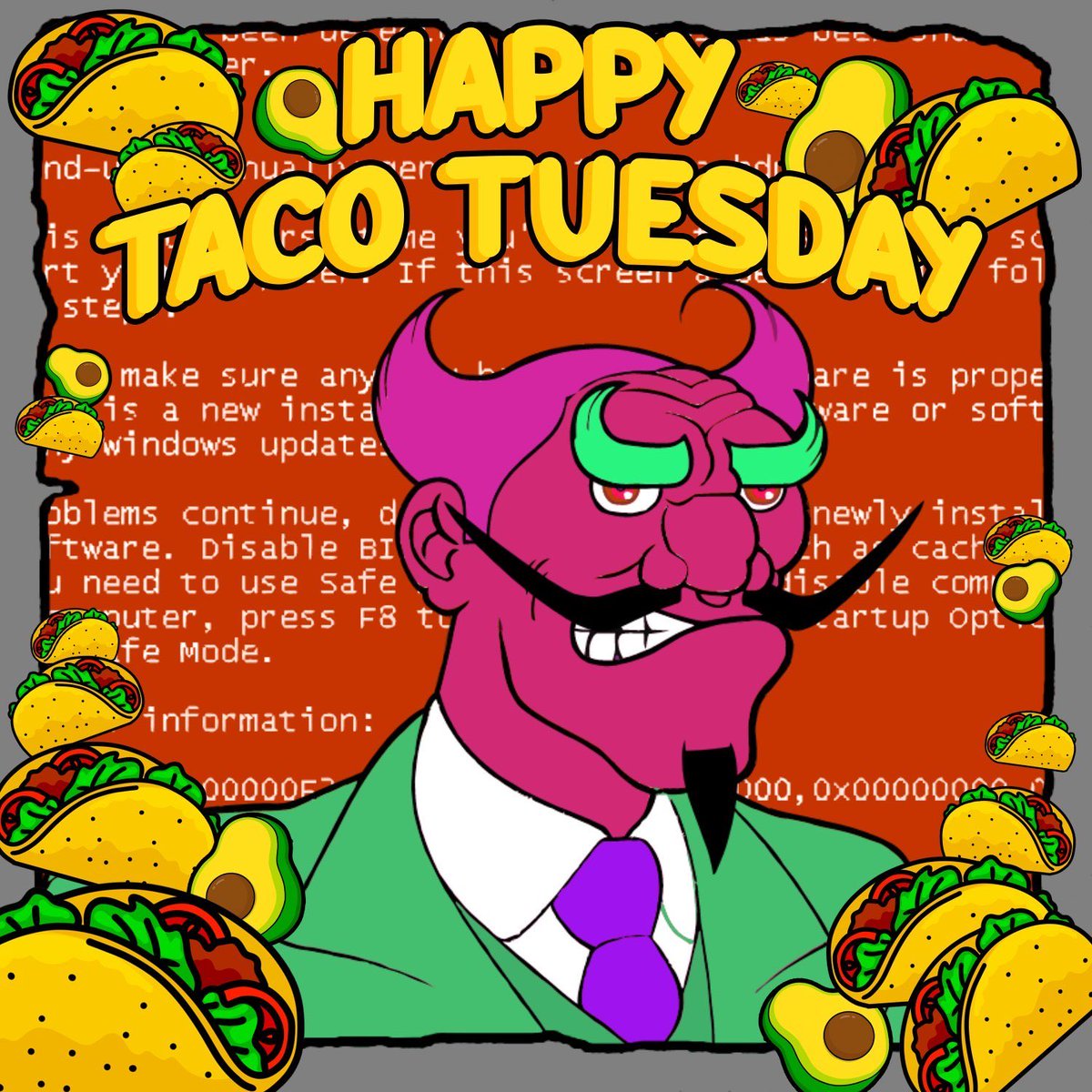 Happy Taco Tuesday #TrogFam

Tuesday’s that friend who doesn’t bring drama, just quiet progress and good memes like our <a href="/BootyAvax/">$Booty</a> friend <a href="/Cynthia_Stnkmp/">Cynthia Steenkamp ❤️‍🔥</a> 🥰

Keep pushing, legends. 💪🔥

#TacoTuesday
