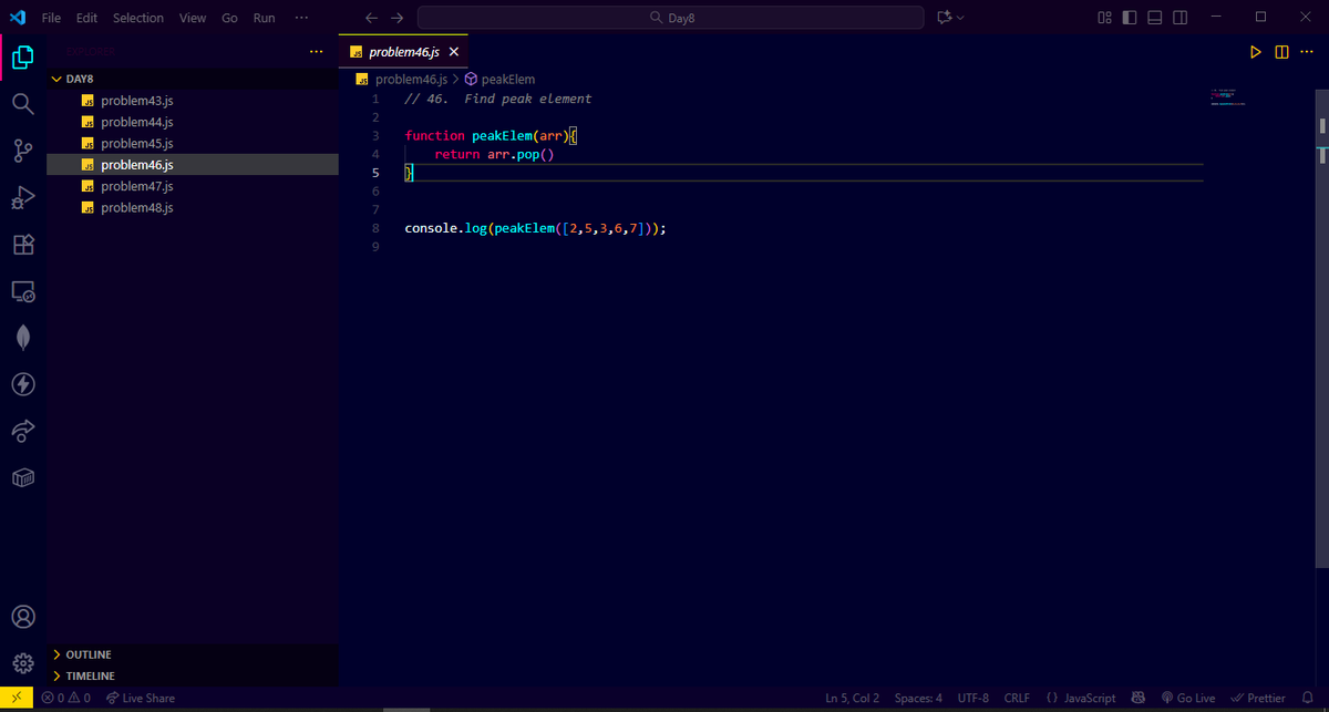 CoderAnand's tweet image. 🚀 Day 31 of learning DSA!
Solved 5 problems today — most in a single line 😎
Also tackled a classic: Bubble Sort 🧠
Feeling the logic skills growing day by day 💪
#DSA #CodingJourney #BubbleSort #CodeNewbie #ProblemSolving