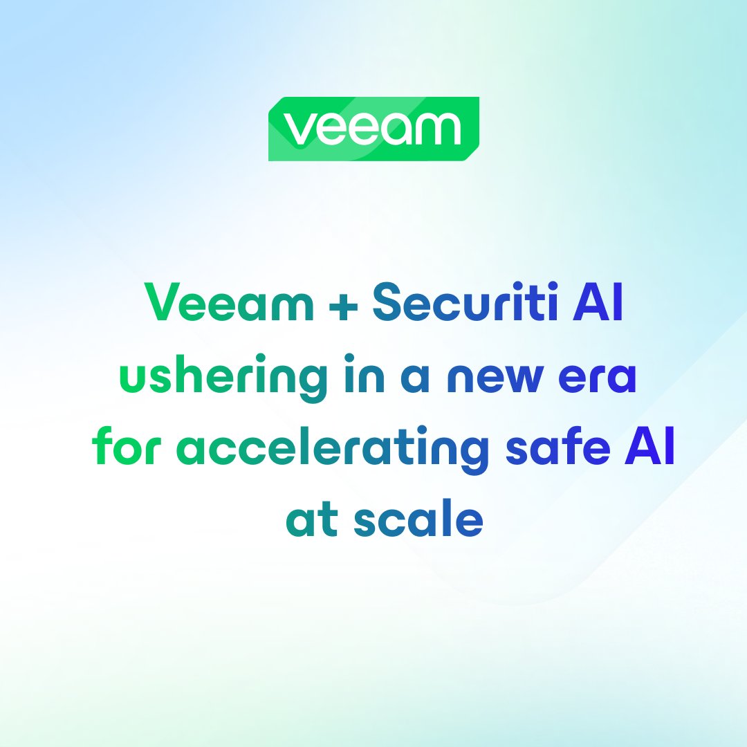 Today marks a defining moment for <a href="/Veeam/">Veeam® Software</a> - and for our industry.

We’re thrilled to announce that Veeam has signed a definitive agreement to acquire <a href="/SecuritiAI/">Securiti</a>, the recognized leader in Data Security Posture Management (DSPM), privacy automation, and AI trust.

Together, we’re