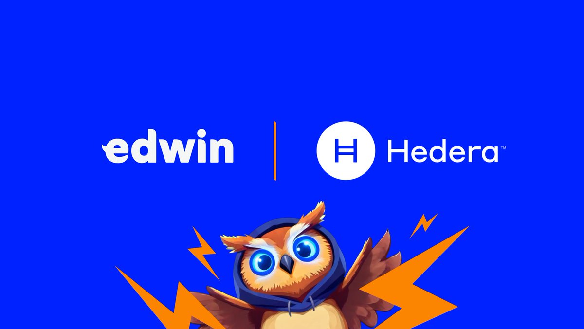 buildwithedwin's tweet image. edwin &amp;lt;&amp;gt; Hedera

edwin now supports @hedera devs in building and unlocking new possibilities for AI-powered DeFi agents. Now, you can build with edwin on Hedera and take DeFi automation to the next level.

Welcome to the new era of DeFAI.
terminal.edwin.finance