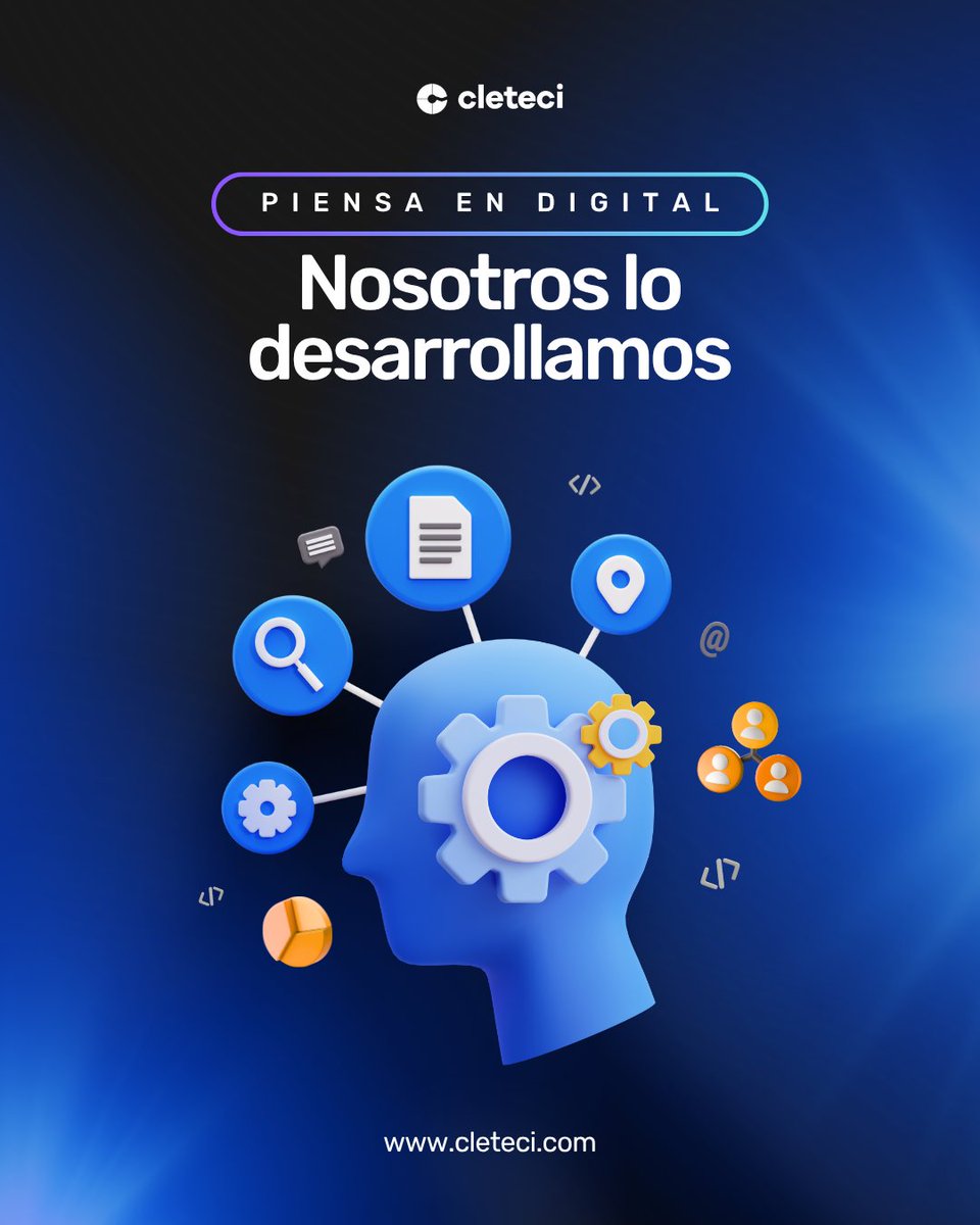 CLETECI's tweet image. Tus ideas no tienen límites, y en digital pueden hacerse realidad. 🌐✨
Desde la primera línea de código hasta el producto final, convertimos tu visión en soluciones que impactan. 🚀
#InnovacionDigital #DesarrolloDeSoftware #TransformacionTecnologica #SolucionesDigitales