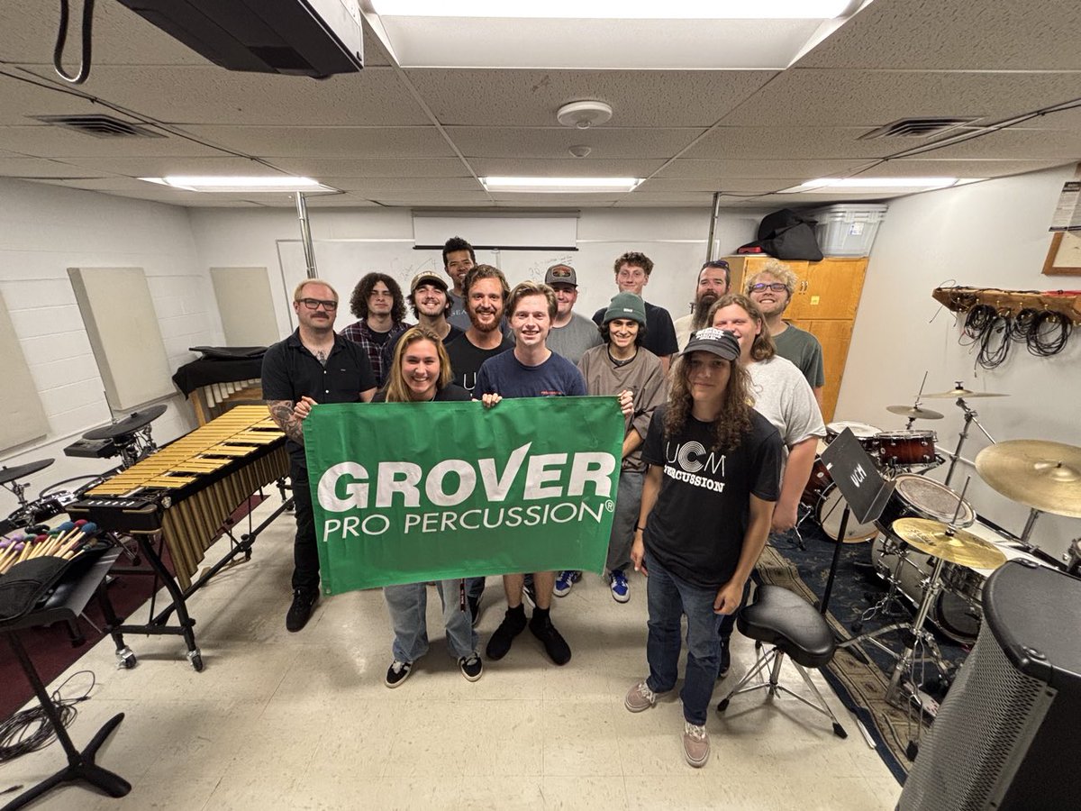 GroverProPercussion (@groverproperc) on Twitter photo Endorser <a href="/perc_elec/">Sean Hamilton</a> with a few more pictures from recent clinics:
University of Central Missouri (Warrensburg MO)
Concordia College (Moorhead MN)
University of Northern Iowa (Cedar Falls IA)
#groverpropercussion #concertpercussion #groverproartist #professionalpercussionist Endorser <a href="/perc_elec/">Sean Hamilton</a> with a few more pictures from recent clinics:
University of Central Missouri (Warrensburg MO)
Concordia College (Moorhead MN)
University of Northern Iowa (Cedar Falls IA)
#groverpropercussion #concertpercussion #groverproartist #professionalpercussionist
