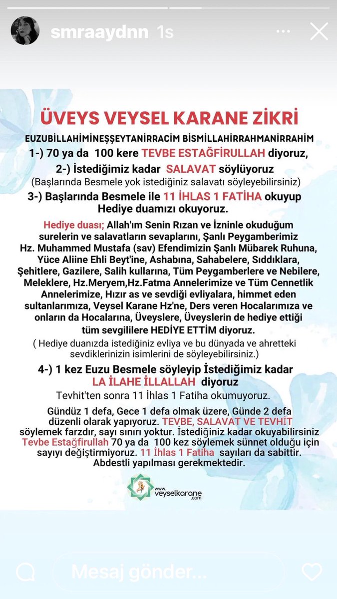 Lütuf mu istediniz?Alın size lütuflar. Sırların açılımını mı istediniz?Alın sizlere sırların açılımı.Allah'ın ilk emri, kullarından ilk isteği "Oku" hitabıdır.Okuyan,düşünen kullara akıl almaz sevap yolları.
Üveys Veysel Karane Zikri'ni Yaşamanız Gerekir #haberler #SONDAKİKA
