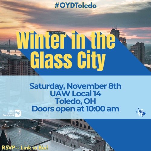 OhioYD's tweet image. WINTER IN THE GLASS CITY: THE 2025 OYD WINTER MEETING 🧊✨
You don’t want to miss who’s joining us in Toledo ❄️
