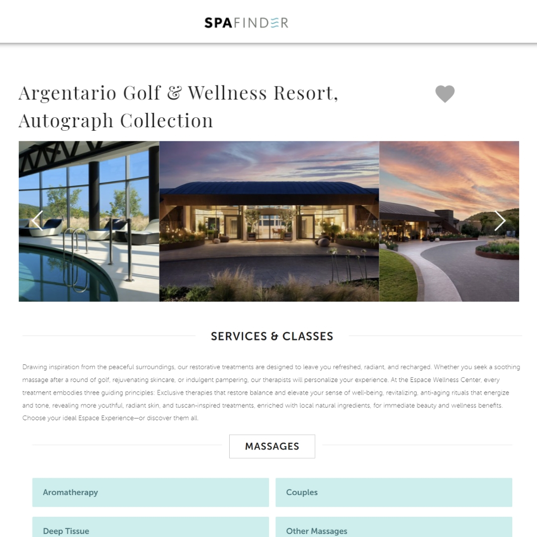 ArgentarioGolf's tweet image. Delighted to be on @Spafinder - the gift of wellness and spa spafinder.com/spa/argentario… 

#wellnesstravel #wellnessretreat #spafinder