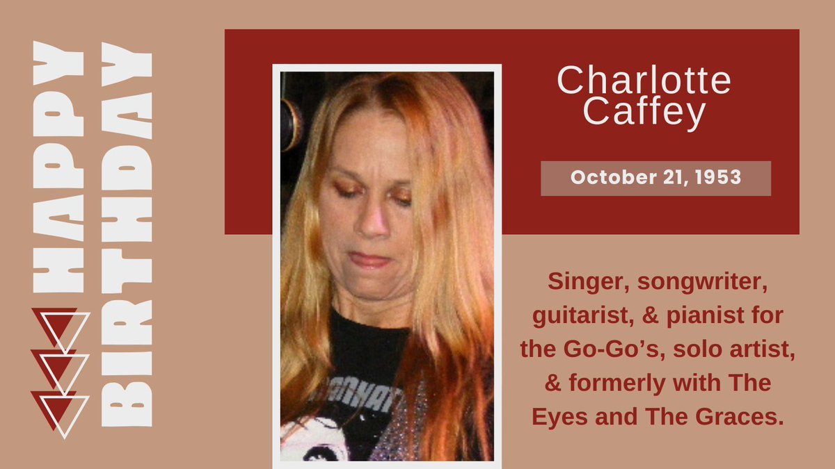 TweetingTruman's tweet image. Happy 72nd Birthday to singer, songwriter, guitarist, and pianist for the Go-Go&apos;s, and solo artist, Charlotte Caffey!
#CharlotteCaffey
#TheGoGos
#MusicHistory
#MusicTrivia