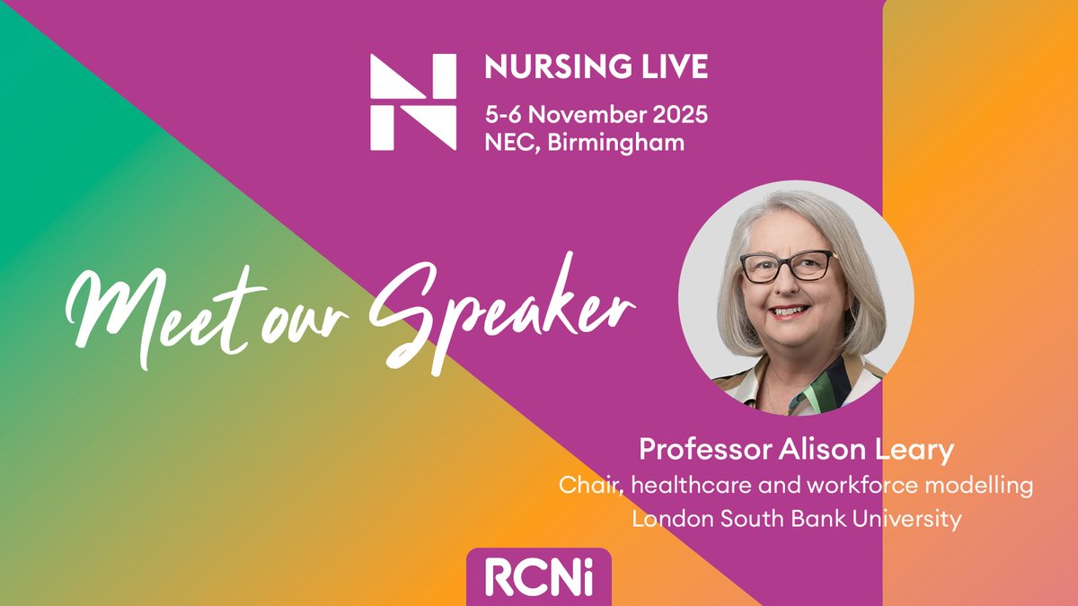 Nursing Live UK (@nursingliveuk) on Twitter photo We’re delighted to be joined by Professor Alison Leary MBE at Nursing Live. Her keynote talk, Thinking differently about nursing workforce challenges, is on Thursday 6 Nov, 10.05am on the main stage. 
Register for free: f.mtr.cool/lyiutelllq 
#NursingLive #NursingLeadership We’re delighted to be joined by Professor Alison Leary MBE at Nursing Live. Her keynote talk, Thinking differently about nursing workforce challenges, is on Thursday 6 Nov, 10.05am on the main stage. 
Register for free: f.mtr.cool/lyiutelllq 
#NursingLive #NursingLeadership