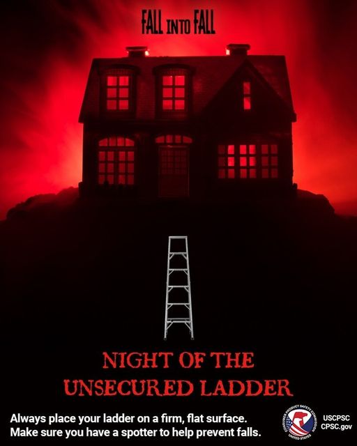 Don’t let your home become a horror story – make sure you’re using ladders correctly!