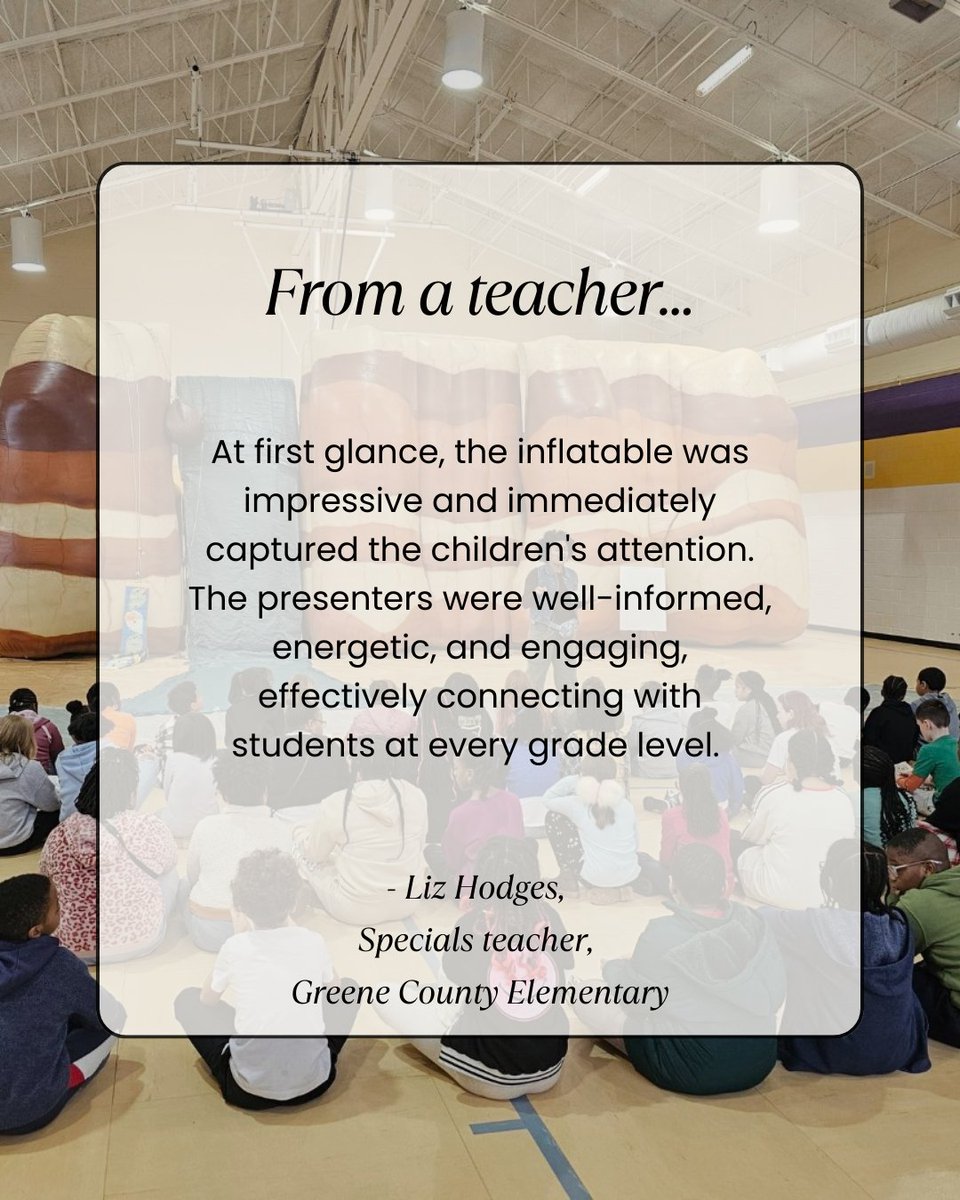 Still thinking about booking a visit for your school? Here's what one teacher had to say about the Big Canyon Balloon. #EarthScienceRocks #BigCanyonBalloon #TestimonialTuesdays
