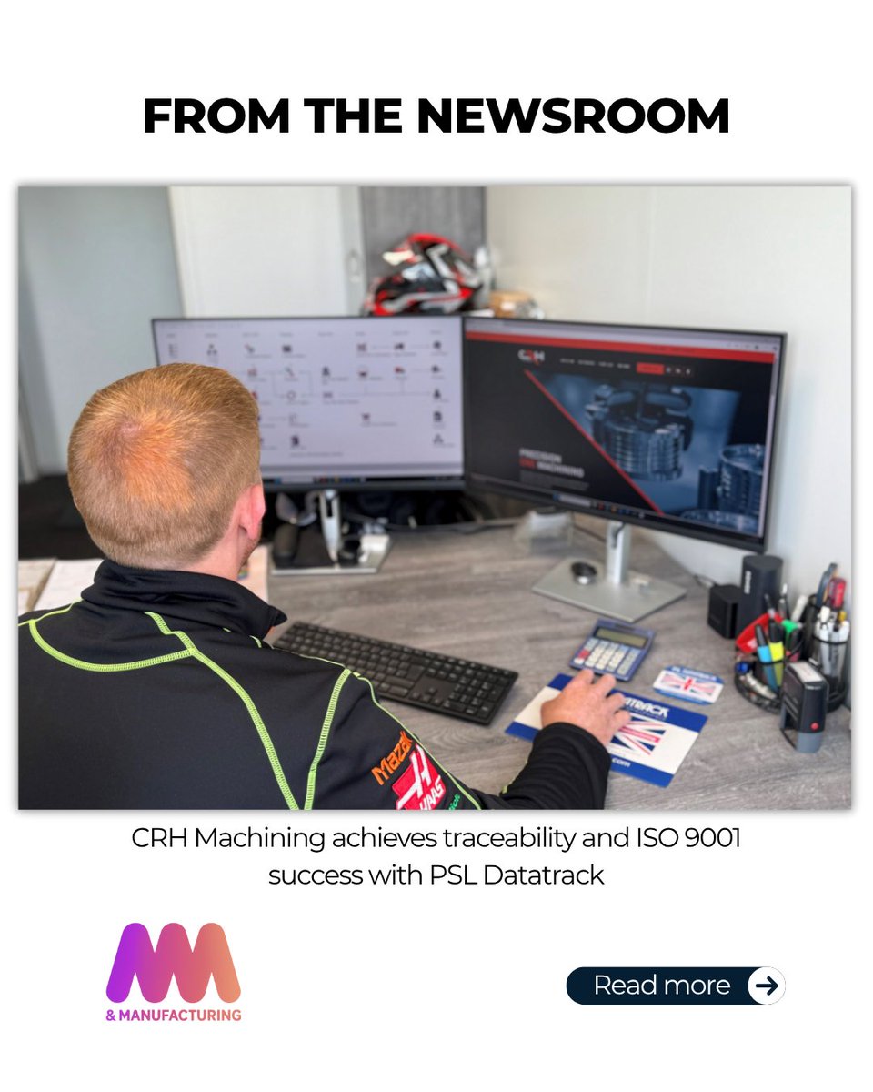 ukmfg_news's tweet image. Traceability, compliance, control.
CRH Machining has levelled up with PSL Datatrack’s modular software, boosting quality assurance for demanding oil &amp;amp; gas clients.

🔗 machineryandmanufacturing.com/crh-machining-…

#UKMFG #PrecisionEngineering #PSLDatatrack #MachineryAndManufacturing